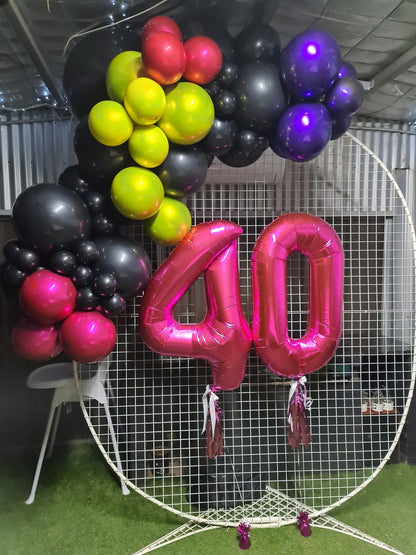 Year 2021 Organic Balloon Garlands (click on photo to view all photos) - UpUpNAwayBalloons