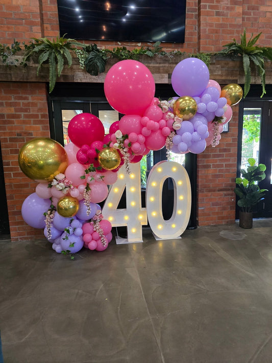 Year 2024 Organic Balloon Garlands (click on photo to view all photos) - UpUpNAwayBalloons