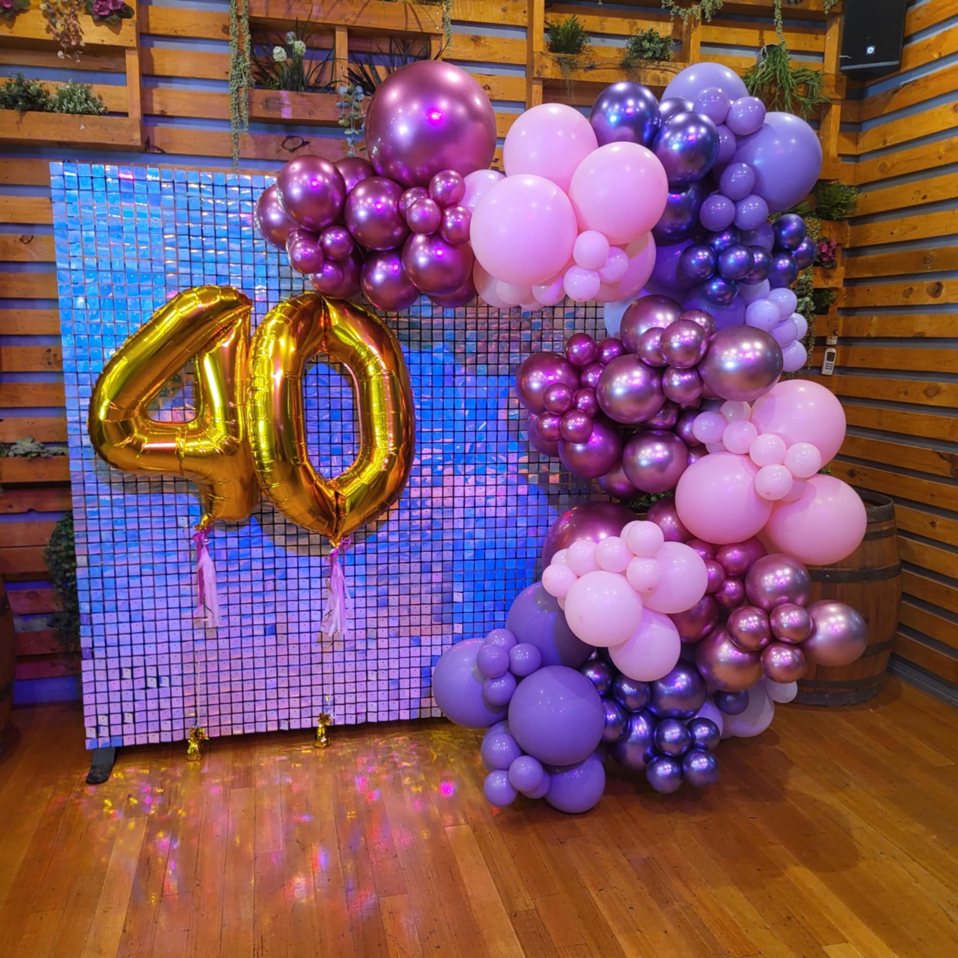 Year 2025 Organic Balloon Garlands (click on photo to view all photos) - UpUpNAwayBalloons