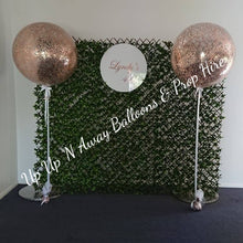 Load image into Gallery viewer, greenery wall backdrop for hire (2 styles to choose from) trellis leaf style
