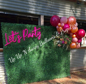 Greenery Wall Backdrop for Hire (2 styles to choose from) - UpUpNAwayBalloons