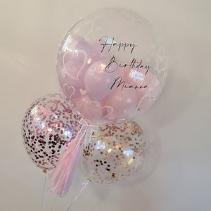 personalised deco bubble balloons