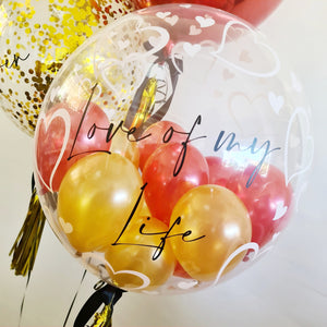 personalised deco bubble balloons