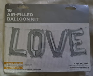 love airfilled foil 16" letters