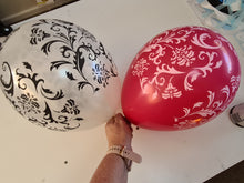 Load image into Gallery viewer, balloon bouquet printed and plain (ranging from 3 balloons - 12 balloons)
