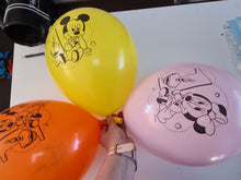 Load image into Gallery viewer, balloon bouquet printed and plain (ranging from 3 balloons - 12 balloons)
