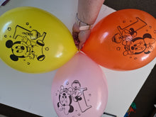 Load image into Gallery viewer, balloon bouquet printed and plain (ranging from 3 balloons - 12 balloons)
