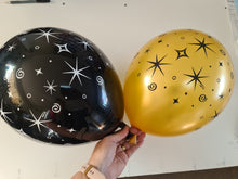 Load image into Gallery viewer, balloon bouquet printed and plain (ranging from 3 balloons - 12 balloons)
