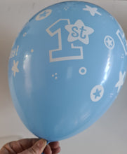 Load image into Gallery viewer, balloon bouquet printed and plain (ranging from 3 balloons - 12 balloons)
