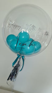 personalised deco bubble balloons