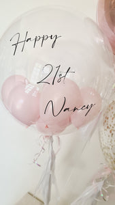 personalised deco bubble balloons