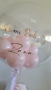 personalised deco bubble balloons