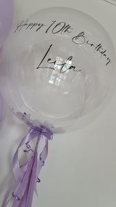 personalised deco bubble balloons