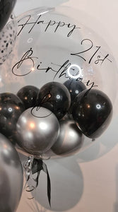 personalised deco bubble balloons