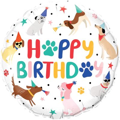 Puppy Dogs Happy Birthday - UpUpNAwayBalloons