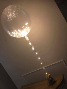 fairy lights crystal clear balloons