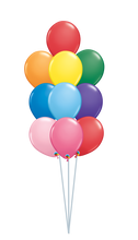 Load image into Gallery viewer, balloon bouquet plain (ranging from 3 balloons - 12 balloons) 10 balloon bouquet
