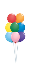 Load image into Gallery viewer, balloon bouquet plain (ranging from 3 balloons - 12 balloons) 8 balloon bouquet
