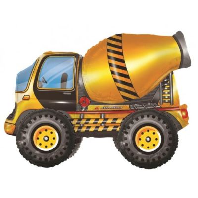 Standing Cement Mixer Construction Theme - UpUpNAwayBalloons