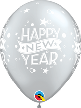 Load image into Gallery viewer, happy new year latex bouquet silver
