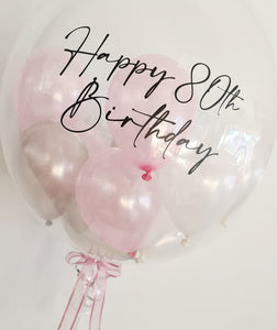 personalised deco bubble balloons