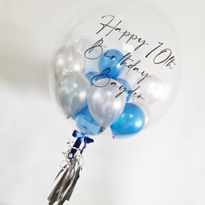 personalised deco bubble balloons