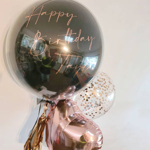 personalised deco bubble balloons