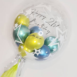 personalised deco bubble balloons