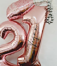 Load image into Gallery viewer, marquee style helium personalised numbers
