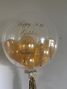 personalised deco bubble balloons