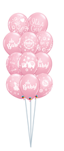 Load image into Gallery viewer, balloon bouquet printed and plain (ranging from 3 balloons - 12 balloons) 11 balloon bouquet
