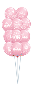 balloon bouquet printed and plain (ranging from 3 balloons - 12 balloons) 11 balloon bouquet