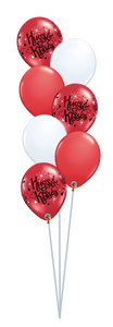 balloon bouquet printed and plain (ranging from 3 balloons - 12 balloons) 7 balloon bouquet