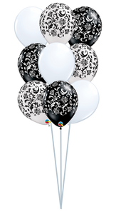 balloon bouquet printed and plain (ranging from 3 balloons - 12 balloons) 9 balloon bouquet