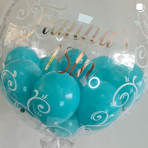 personalised deco bubble balloons