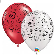 Load image into Gallery viewer, balloon bouquet printed and plain (ranging from 3 balloons - 12 balloons)
