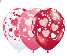 Load image into Gallery viewer, balloon bouquet printed and plain (ranging from 3 balloons - 12 balloons)
