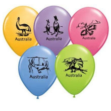 Load image into Gallery viewer, balloon bouquet printed and plain (ranging from 3 balloons - 12 balloons)
