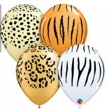 Load image into Gallery viewer, balloon bouquet printed and plain (ranging from 3 balloons - 12 balloons)
