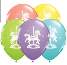 Load image into Gallery viewer, balloon bouquet printed and plain (ranging from 3 balloons - 12 balloons)
