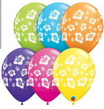 Load image into Gallery viewer, balloon bouquet printed and plain (ranging from 3 balloons - 12 balloons)
