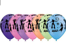 Load image into Gallery viewer, balloon bouquet printed and plain (ranging from 3 balloons - 12 balloons)
