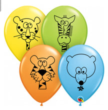 Load image into Gallery viewer, balloon bouquet printed and plain (ranging from 3 balloons - 12 balloons)
