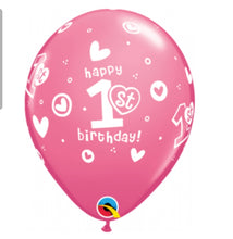 Load image into Gallery viewer, balloon bouquet printed and plain (ranging from 3 balloons - 12 balloons)
