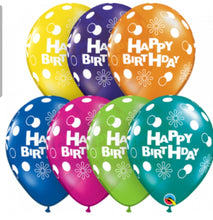 Load image into Gallery viewer, balloon bouquet printed and plain (ranging from 3 balloons - 12 balloons)
