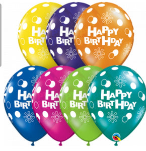 balloon bouquet printed and plain (ranging from 3 balloons - 12 balloons)