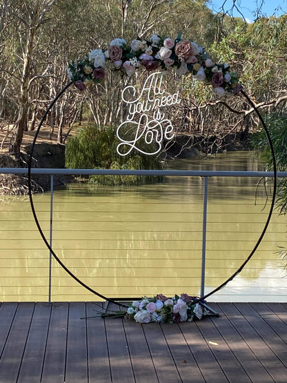 All You Need Is LOVE Neon Sign for Hire - UpUpNAwayBalloons