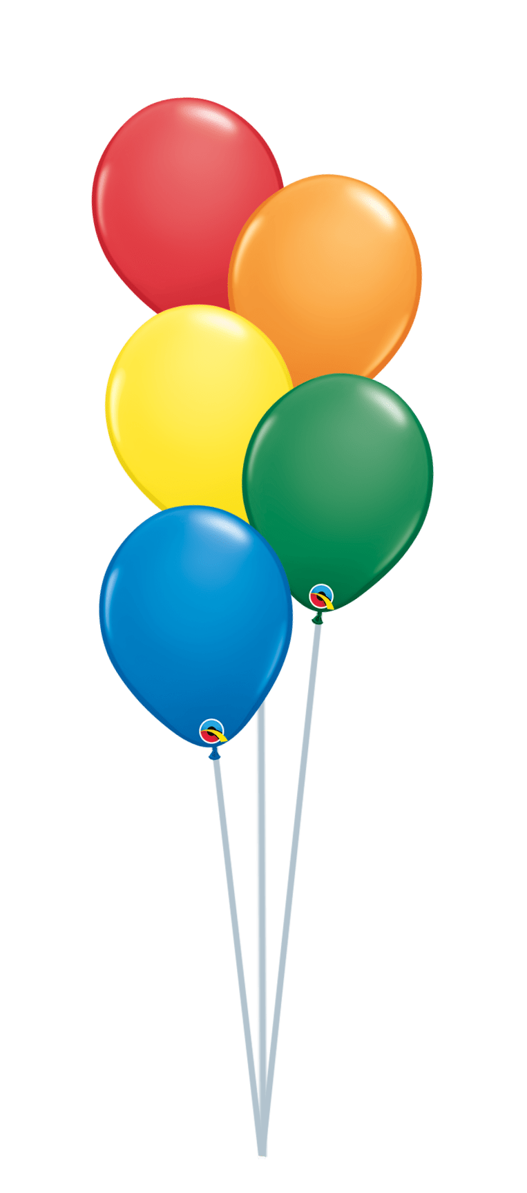 Balloon Bouquet Plain (Ranging from 3 Balloons - 12 Balloons) - UpUpNAwayBalloons