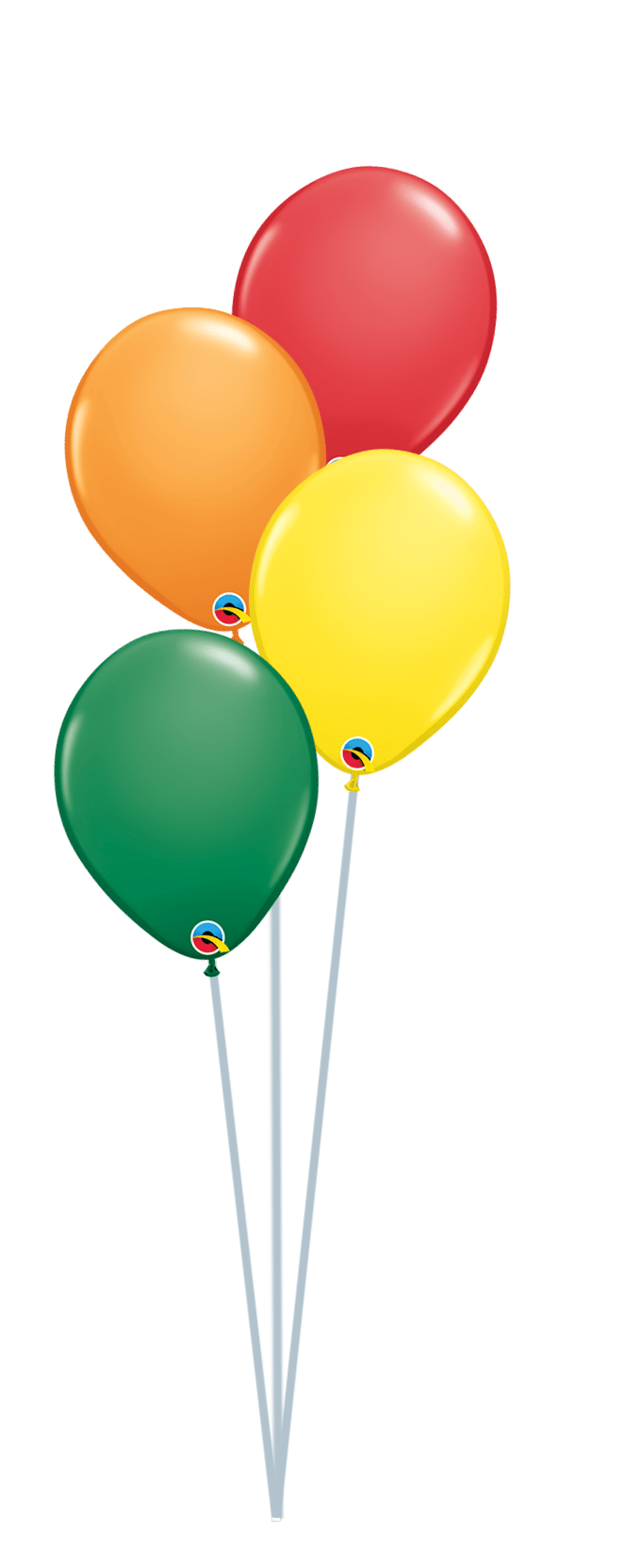 Balloon Bouquet Plain (Ranging from 3 Balloons - 12 Balloons) - UpUpNAwayBalloons