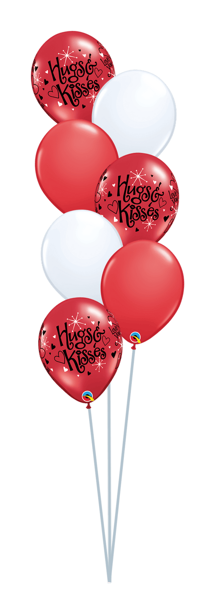 Balloon Bouquet Printed (Ranging from 3 Balloons - 12 Balloons) - UpUpNAwayBalloons